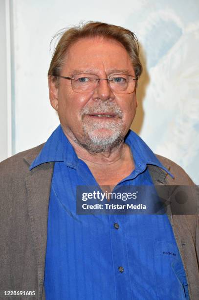 Juergen von der Lippe during the "AENO Malerei und Fotografie - Anne Dohrenkamp and André Kowalski" exhibition opening at Hotel Mond Fine Arts on...