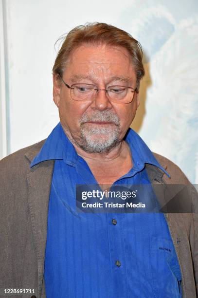 Juergen von der Lippe during the "AENO Malerei und Fotografie - Anne Dohrenkamp and André Kowalski" exhibition opening at Hotel Mond Fine Arts on...