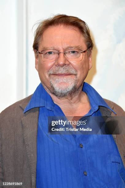 Juergen von der Lippe during the "AENO Malerei und Fotografie - Anne Dohrenkamp and André Kowalski" exhibition opening at Hotel Mond Fine Arts on...