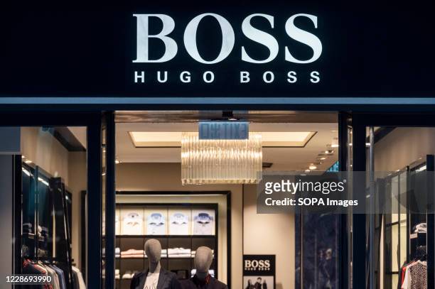 Hugo Boss Logo Photos and Premium High Res Pictures - Getty Images