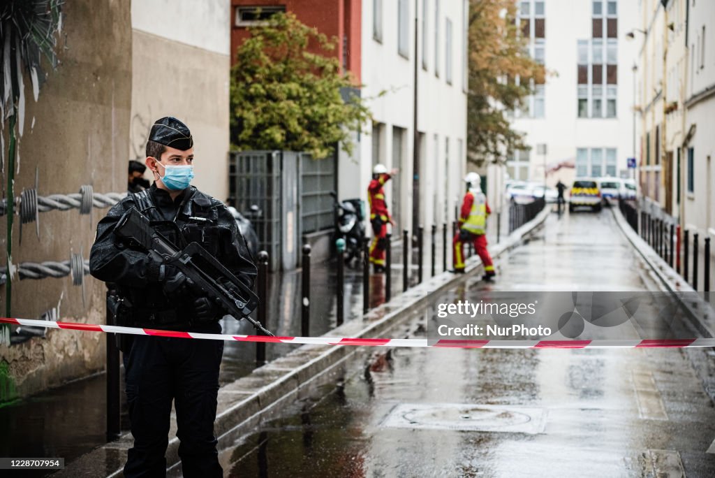 Knife Attack in Paris Near the Former Offices of the Magazine Charlie Hebdo