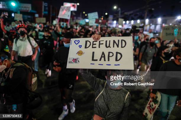 Los Angeles, CA, Thursday, September 24, 2020 - People protest the Kentucky grand jury decision in the case of Breonna Taylors death by Louisville...