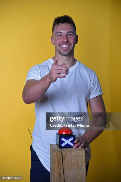 Winner Ramon Roselly poses for a photoshoot to promote his album "Herzenssache" Die Platin Edition at Cormes Online Marketing on September 25, 2020...