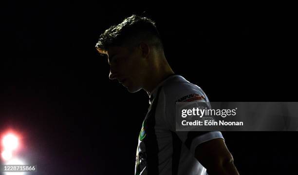 Bray , Ireland - 25 September 2020; Dylan Barnett of Bray Wanderers during the SSE Airtricity League Premier Division match between Bray Wanderers...