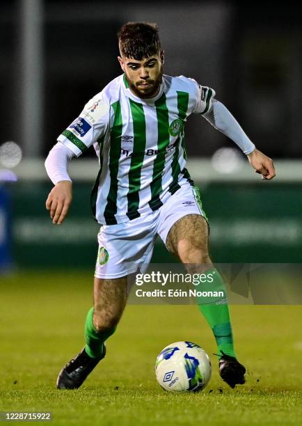 Bray , Ireland - 25 September 2020; Seán McEvoy of Bray Wanderers during the SSE Airtricity League Premier Division match between Bray Wanderers and...