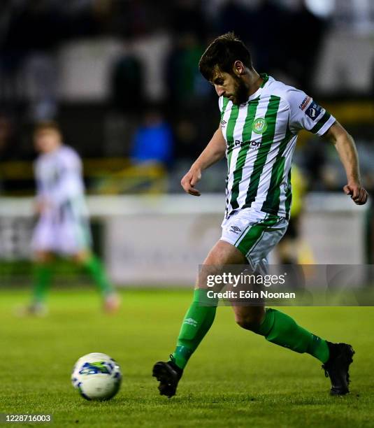 Bray , Ireland - 25 September 2020; Aaron Barry of Bray Wanderers during the SSE Airtricity League Premier Division match between Bray Wanderers and...