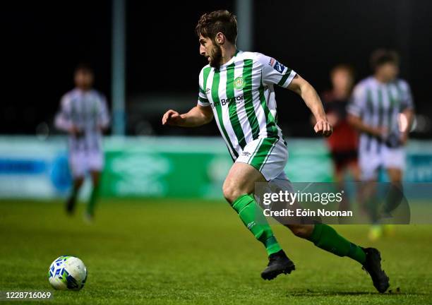 Bray , Ireland - 25 September 2020; Aaron Barry of Bray Wanderers during the SSE Airtricity League Premier Division match between Bray Wanderers and...