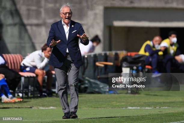 Luigi Delneri during the Serie BKT match between Brescia and Ascoli at Stadio Mario Rigamonti on September 26, 2020 in Brescia, Italy.