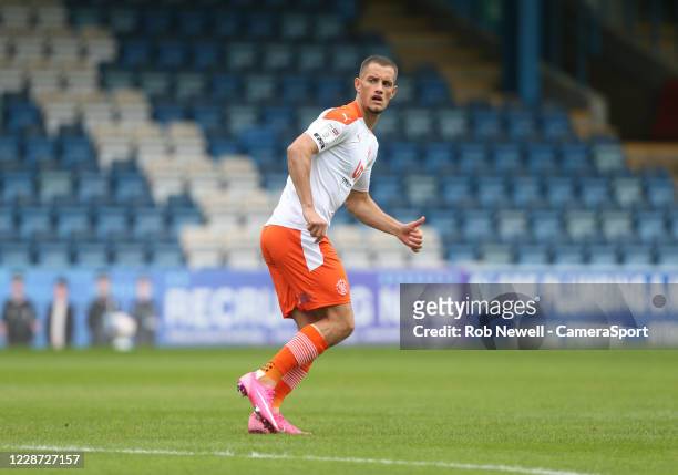 Blackpool's Jerry Yates during the Sky Bet League One match between Gillingham and Blackpool at MEMS Priestfield Stadium on September 26, 2020 in...