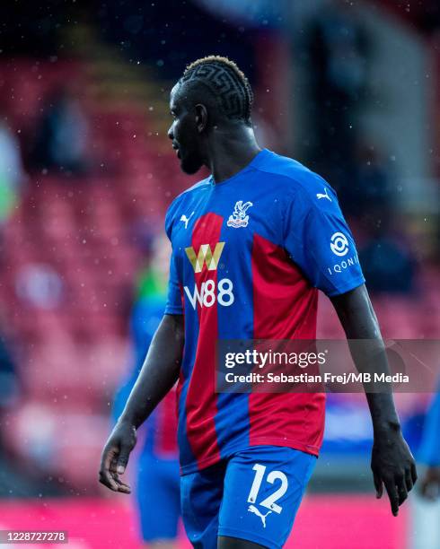Mamadou Sakho of Crystal Palace looks on during the Premier League match between Crystal Palace and Everton at Selhurst Park on September 26, 2020 in...