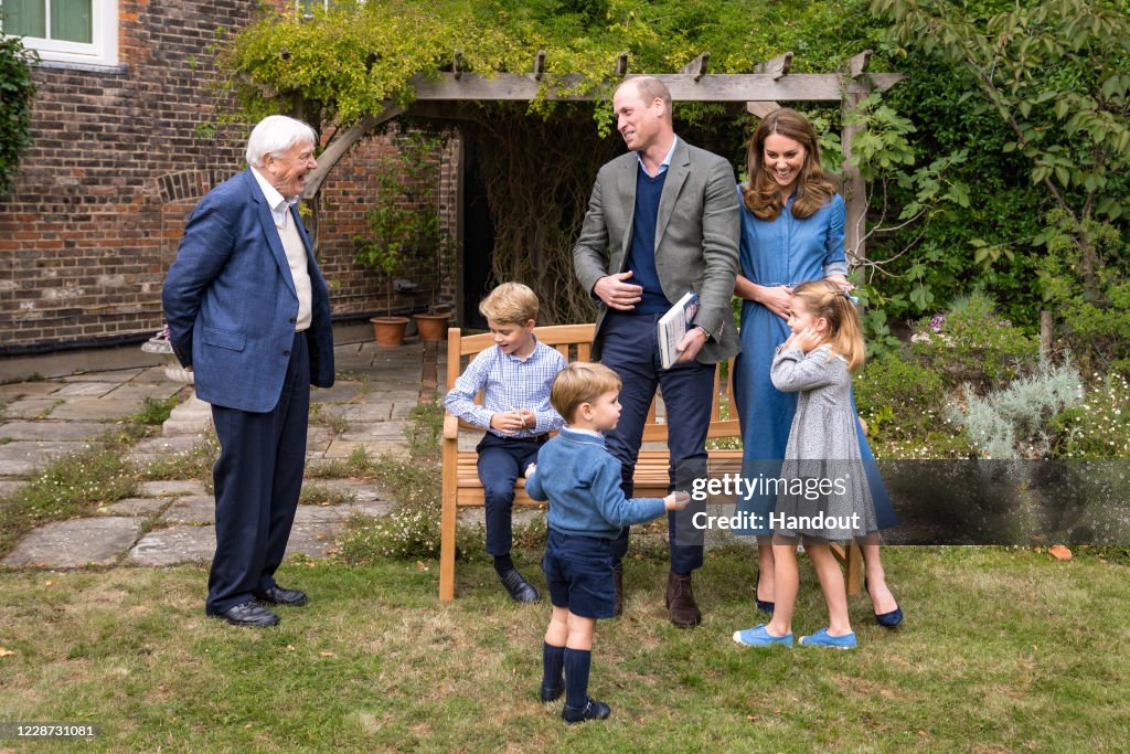 Sir David Attenborough Meets Prince William And Family