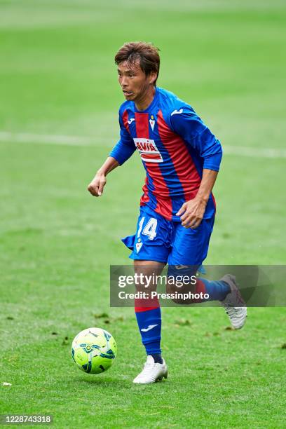 Takashi Inui of SD Eibar during the La Liga match between SD Eibar and Athletic Club played at Ipurua Stadium on September 27, 2020 in Eibar, Spain.