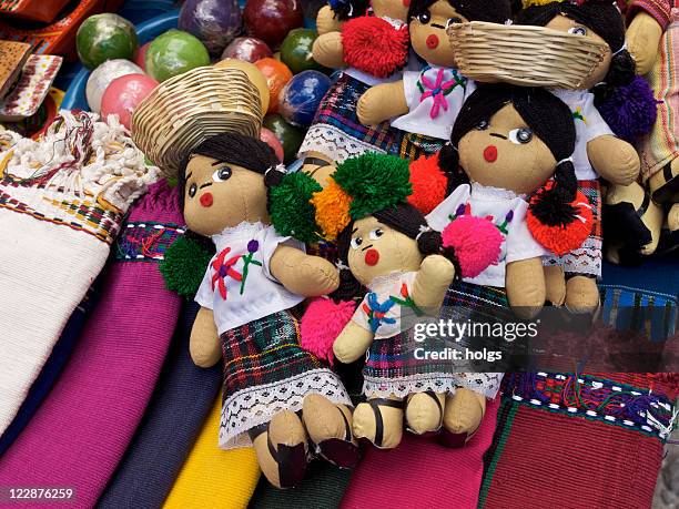 guatemalan dolls - chichicastenango bildbanksfoton och bilder