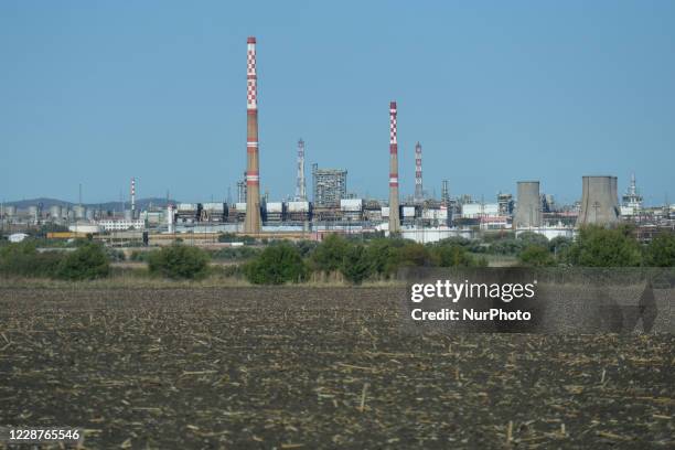 General view of LUKOIL Neftochim Burgas, based in Burgas, Bulgaria, the largest oil refinery in the Balkans and the largest industrial enterprise in...