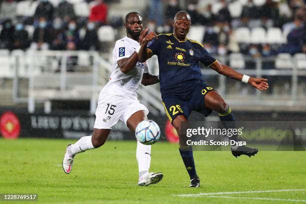 Moussa KONATE of AMIENS and Mamadou KAMISSOKO of PAU during the Ligue 2 match between Amiens and Pau on September 26, 2020 in Amiens, France.