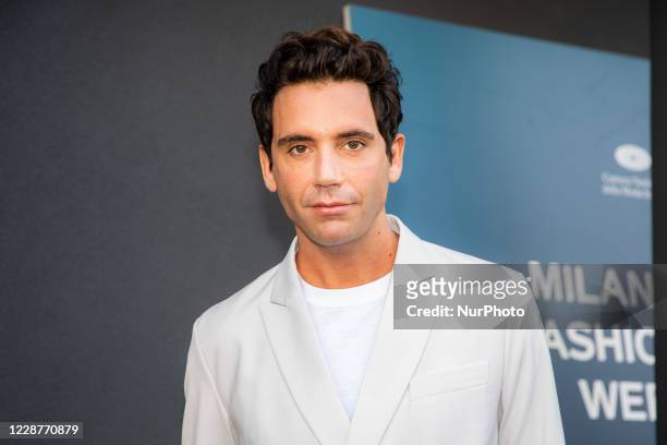 Mika attends the Valentino fashion show during Milan Fashion Week Spring/Summer 2021 on September 27, 2020 in Milan, Italy