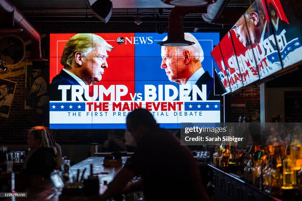 Americans Across The Nation Watch First Presidential Debate