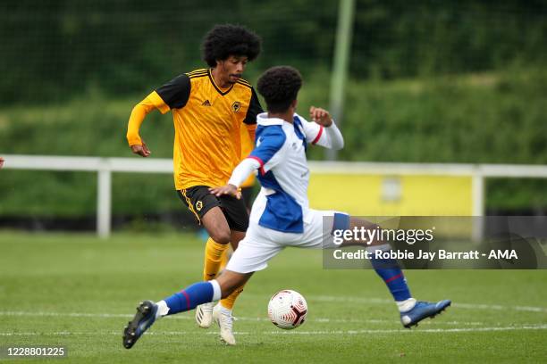 Jaden Forrester of Wolverhampton Wanderers U18 during the Under 18s Premier League match between Blackburn Rovers U18 and Wolverhampton Wanderers U18...