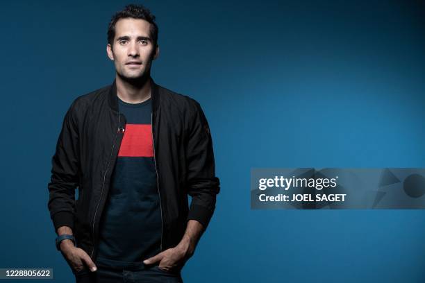 French retired biathlete, five time Olympic champion and seven crystal globes owner, Martin Fourcade poses during a photo session in Paris on...