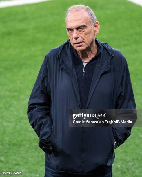 Avram Grant seen during the training session at Tottenham Hotspur Stadium on September 30, 2020 in London, England.