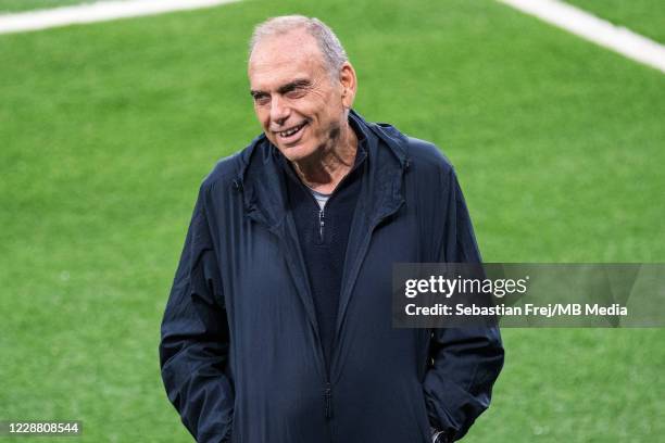 Avram Grant seen during the training session at Tottenham Hotspur Stadium on September 30, 2020 in London, England.