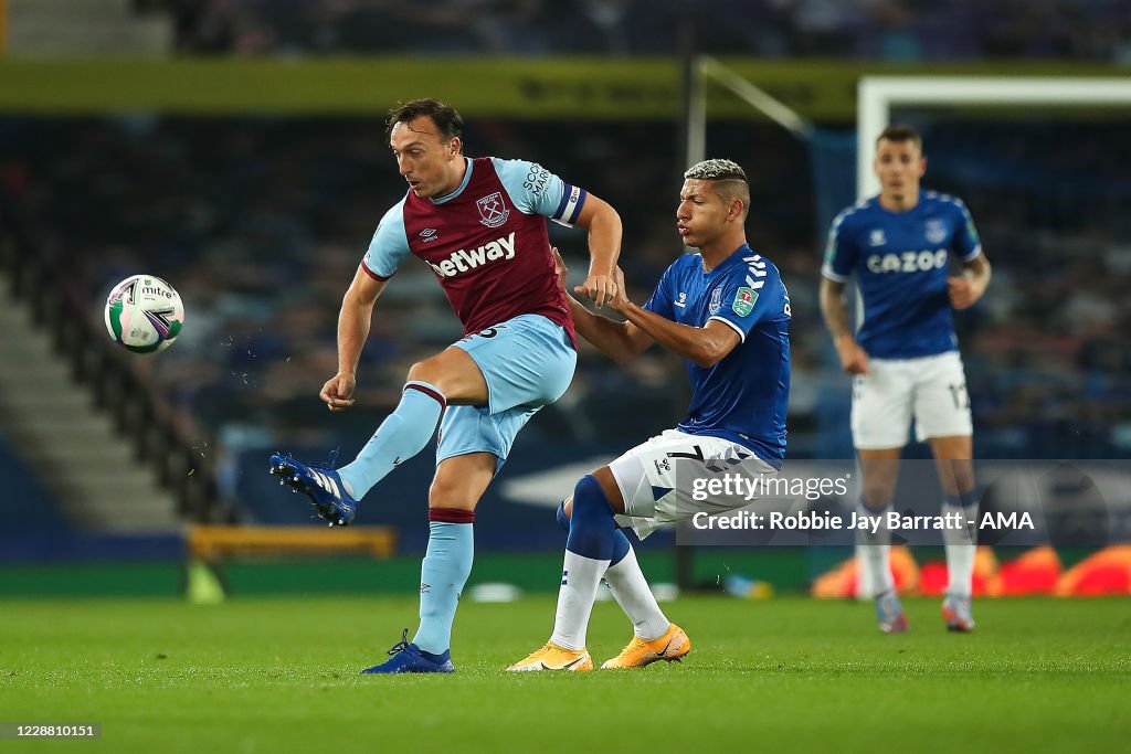 Everton v West Ham United - Carabao Cup Fourth Round