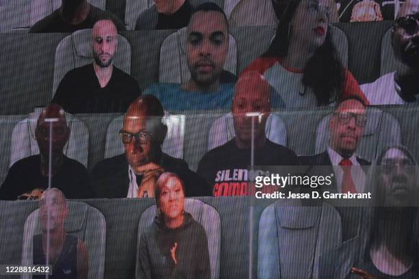 Ray Allen, Paul Pierce, and Robin Roberts virtually attend Game One of the NBA Finals on September 30, 2020 at the AdventHealth Arena at ESPN Wide...