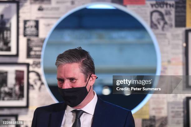 Sir Keir Starmer, Leader of the Labour Party, is seen at the Museum Of London on October 1, 2020 in London, England. Sir Starmer and the Shadow...