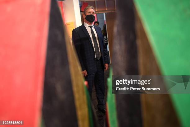 Sir Keir Starmer, Leader of the Labour Party, is seen in the Museum Of London on October 1, 2020 in London, England. Sir Starmer and the Shadow...