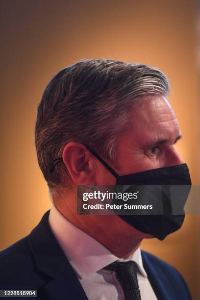 Sir Keir Starmer, Leader of the Labour Party, is seen in the Museum Of London on October 1, 2020 in London, England. Sir Starmer and the Shadow...