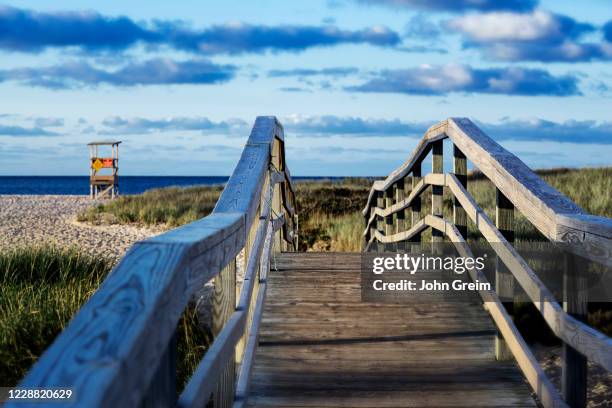 Walking bridge to Ridgevale Beach, Chatham, Cape Cod, Massachusetts, USA.