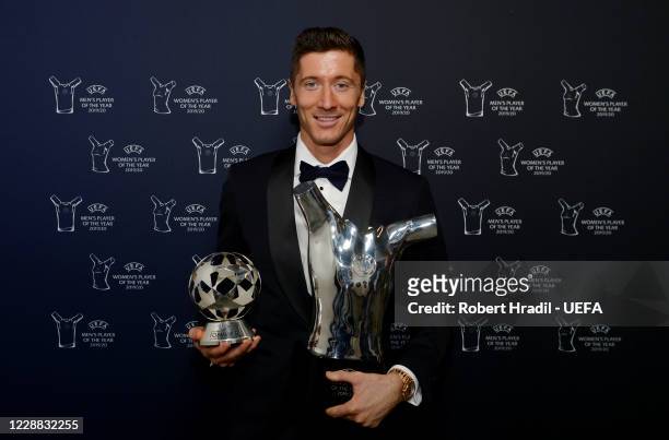 Men's Player of the Year 2019/20 and UEFA Forward of the Season 2019/20 award winner Robert Lewandowski during the UEFA Champions League Group Stage...