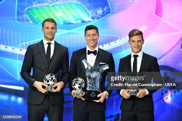 Champions League Goalkeeper of the Season 2019/20 Manuel Neuer, UEFA Champions League Forward of the Season and UEFA Men's Player of the Year 2019/20...
