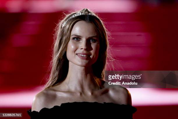 Actress Alexandra Revenko attends the opening ceremony of the 42nd Moscow International Film Festival at the Rossiya Theatre in Moscow, Russia on...