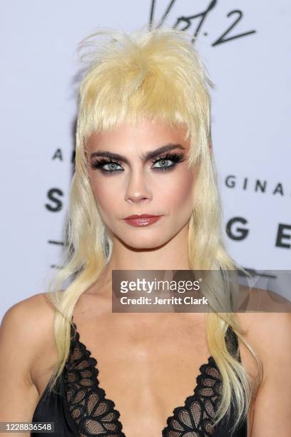 In this image released on October 2, Cara Delevingne attends Rihanna's Savage X Fenty Show Vol. 2 presented by Amazon Prime Video at the Los Angeles...