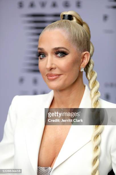 In this image released on October 2, Erika Jayne attends Rihanna's Savage X Fenty Show Vol. 2 presented by Amazon Prime Video at the Los Angeles...
