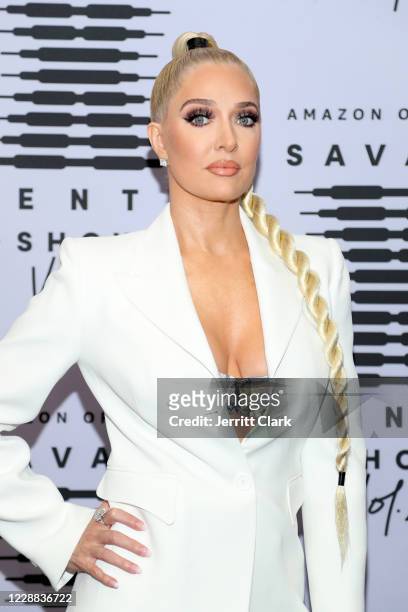 In this image released on October 2, Erika Jayne attends Rihanna's Savage X Fenty Show Vol. 2 presented by Amazon Prime Video at the Los Angeles...