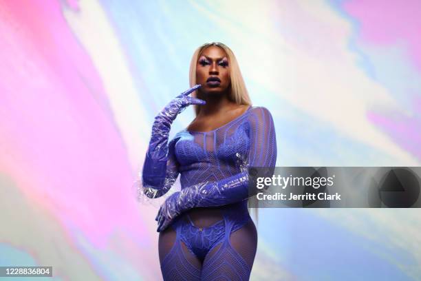 In this image released on October 2, Shea Couleé is seen onstage during Rihanna's Savage X Fenty Show Vol. 2 presented by Amazon Prime Video at the...