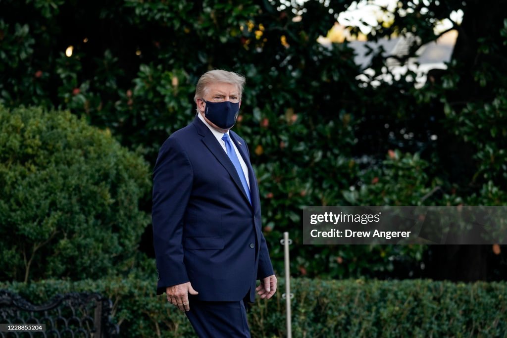 Trump Departs White House For Walter Reed Medical Center After COVID-19 Diagnosis