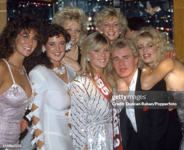 British glamour models including Samantha Fox and Linda Lusardi attending the Sun newspaper "Page 3 Girl of the Year" event which was presented by...