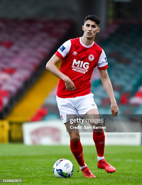 Cork , Ireland - 3 October 2020; Shane Griffin of St Patrick's Athletic during the SSE Airtricity League Premier Division match between Cork City and...