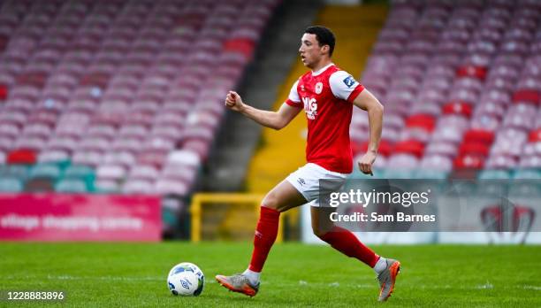 Cork , Ireland - 3 October 2020; Jordan Gibson of St Patrick's Athletic during the SSE Airtricity League Premier Division match between Cork City and...