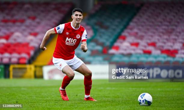 Cork , Ireland - 3 October 2020; Shane Griffin of St Patrick's Athletic during the SSE Airtricity League Premier Division match between Cork City and...