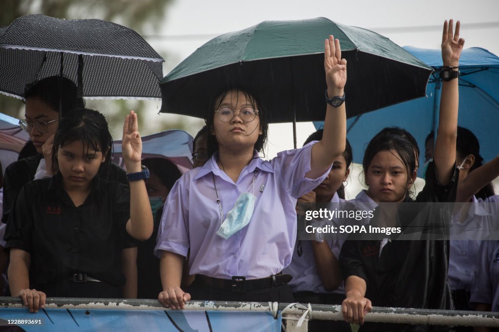 A group of female high school students leaders from the...