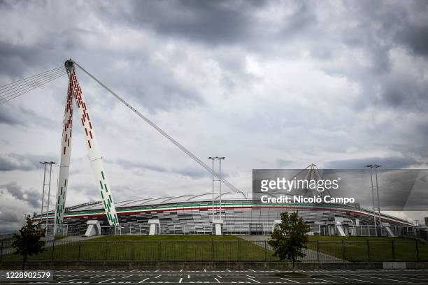 General view shows Allianz Stadium ahead the scheduled Serie A football match between Juventus FC and SSC Napoli. In all likelihood Juventus FC will...