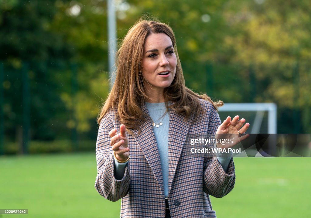 The Duchess Of Cambridge Visits Students At The University of Derby