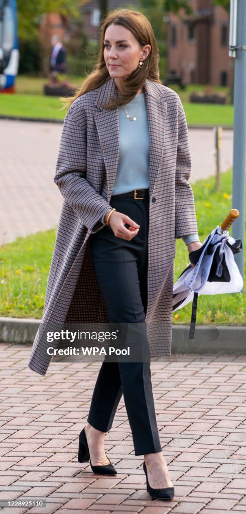 The Duchess Of Cambridge Visits Students At The University of Derby