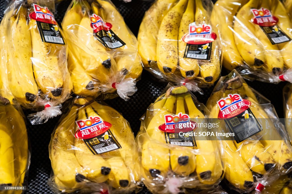 Dole bananas seen in a supermarket...