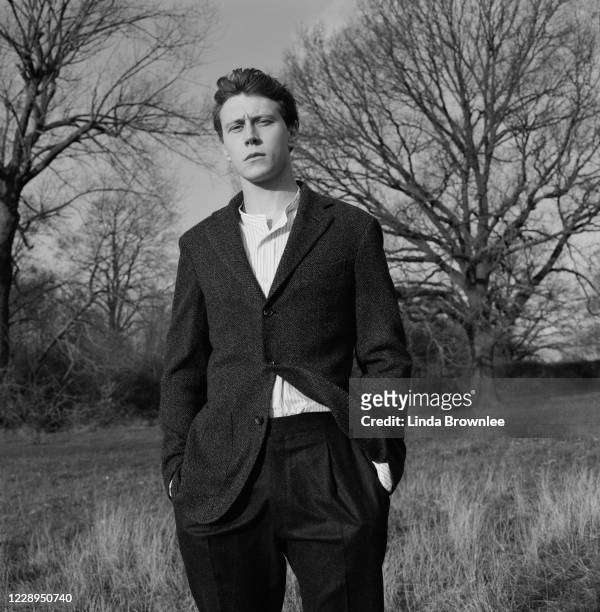 Actor George MacKay is photographed for the Guardian on January 31, 2020 in London, England.