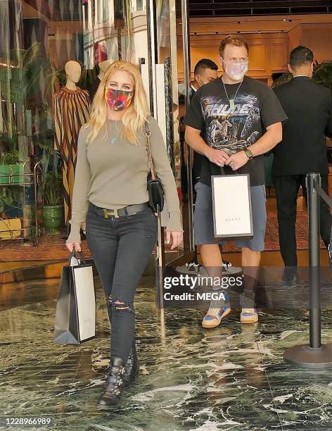 Heidi Pratt and Spencer Pratt seen in Los Angeles on October 8, 2020 in Los Angeles, California.